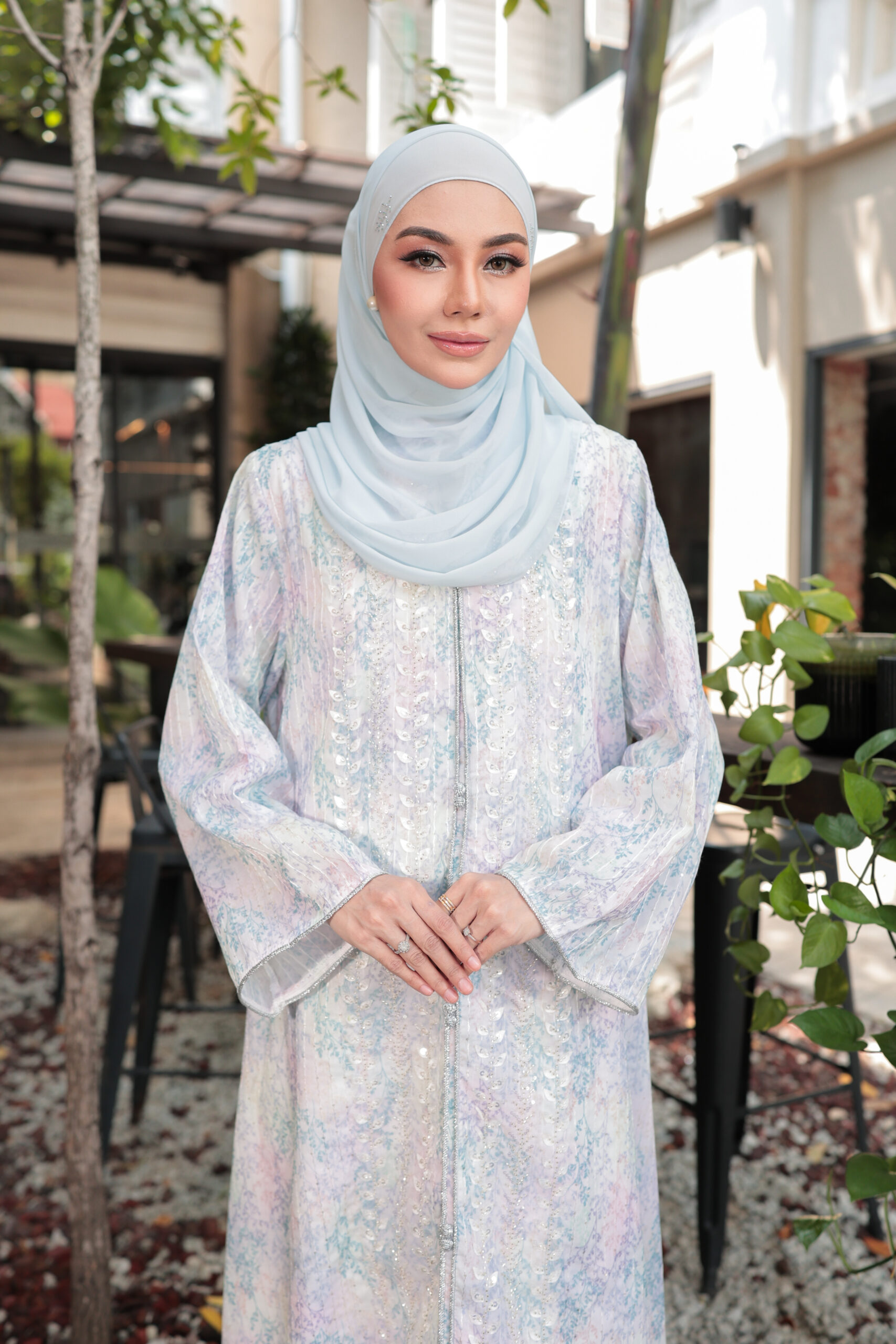 Serene Jalabiya - Pastel Blue - Image 3