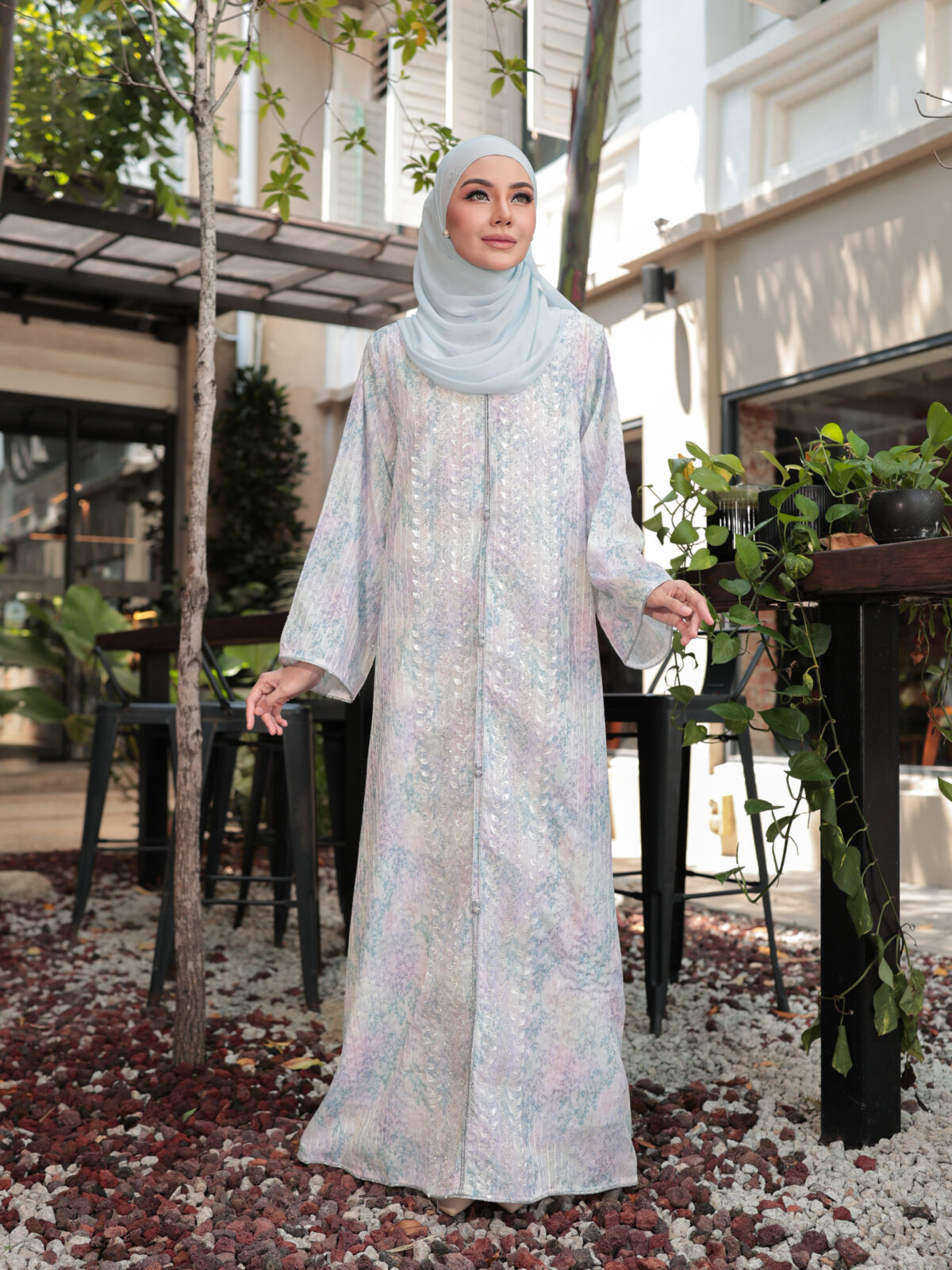 (PRE-ORDER) Serene Jalabiya – Pastel Blue