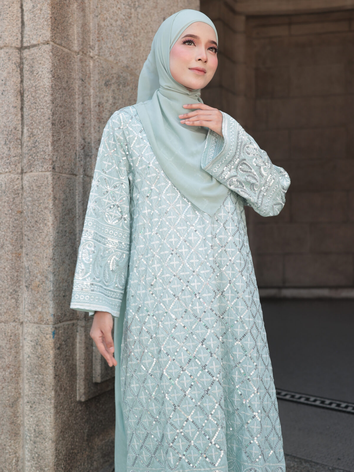 (PRE-ORDER) Moonstone Jalabiya – Soft Mint