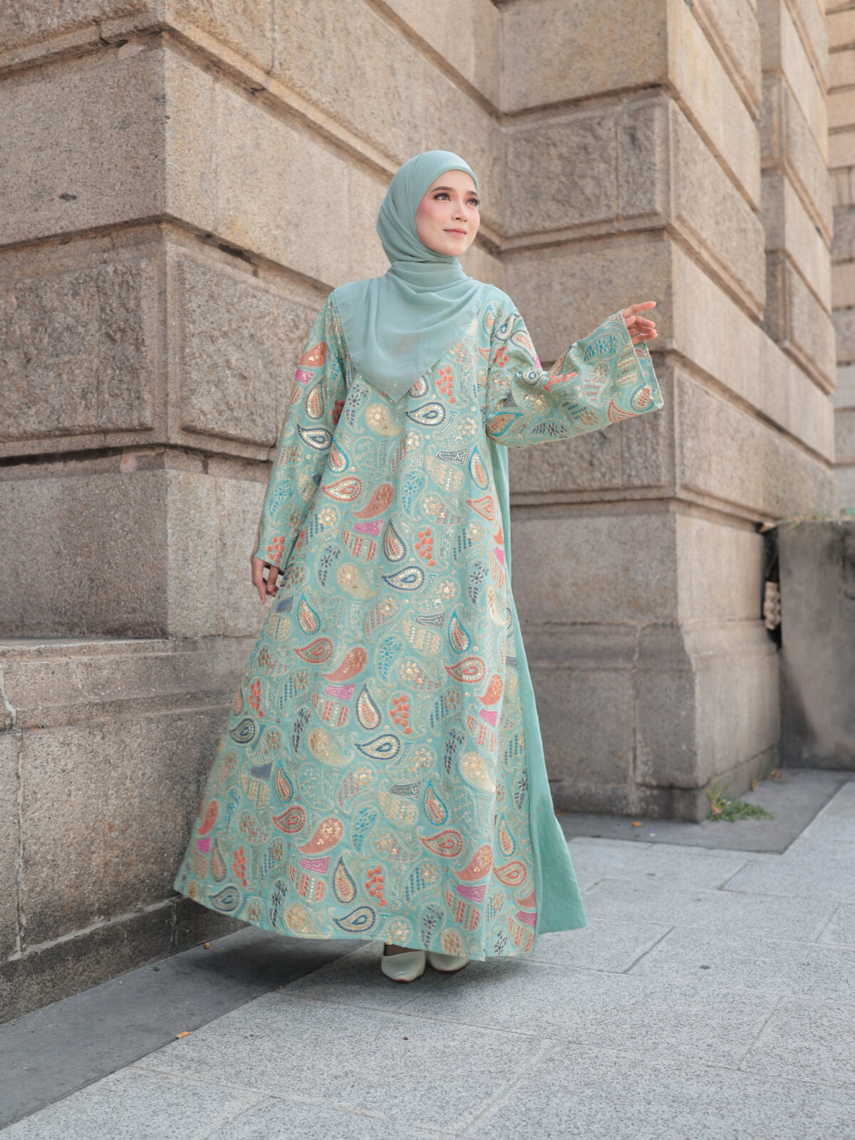 (PRE-ORDER) Paisley Jalabiya – Tiffany Green