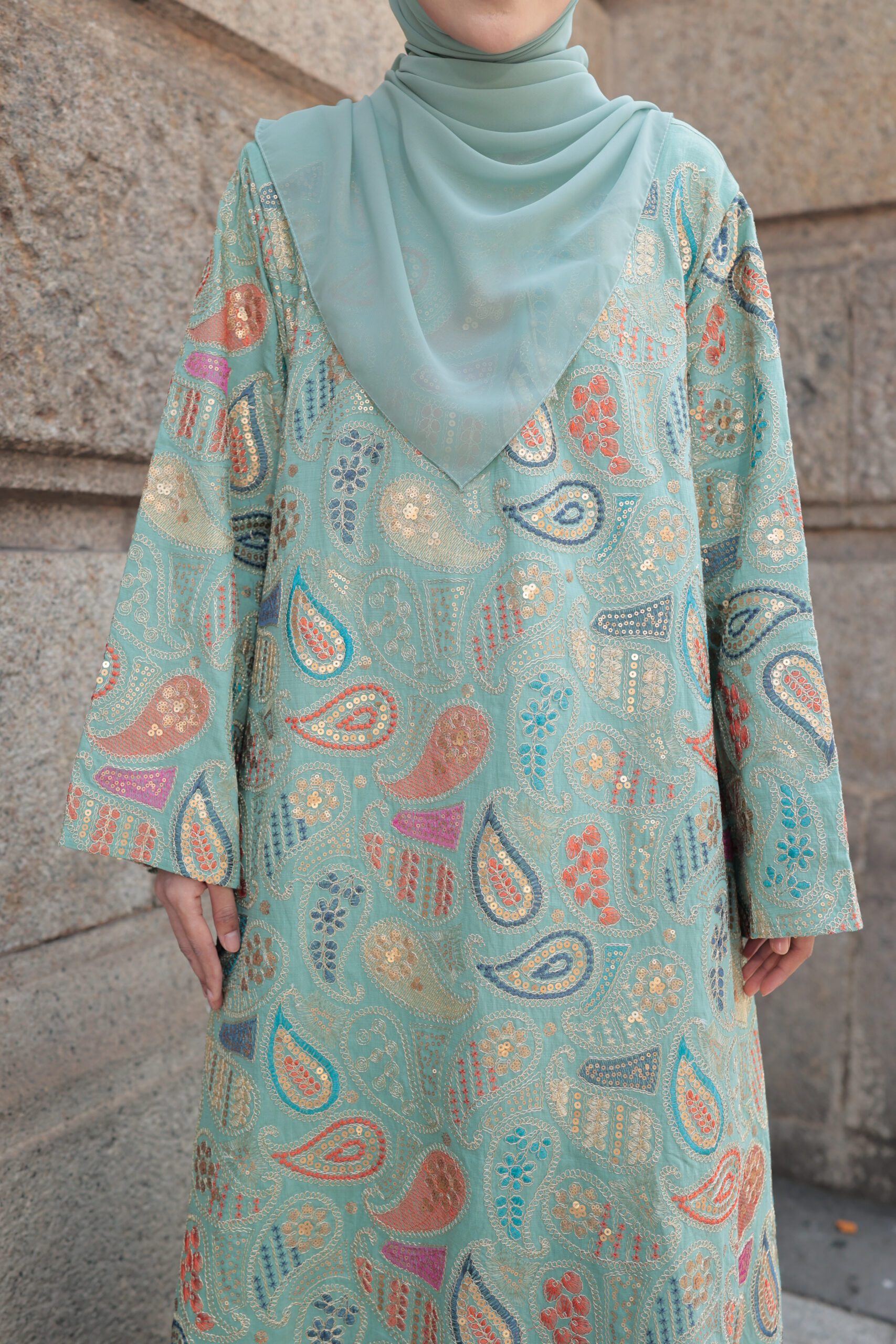 Paisley Jalabiya - Tiffany Green - Image 3