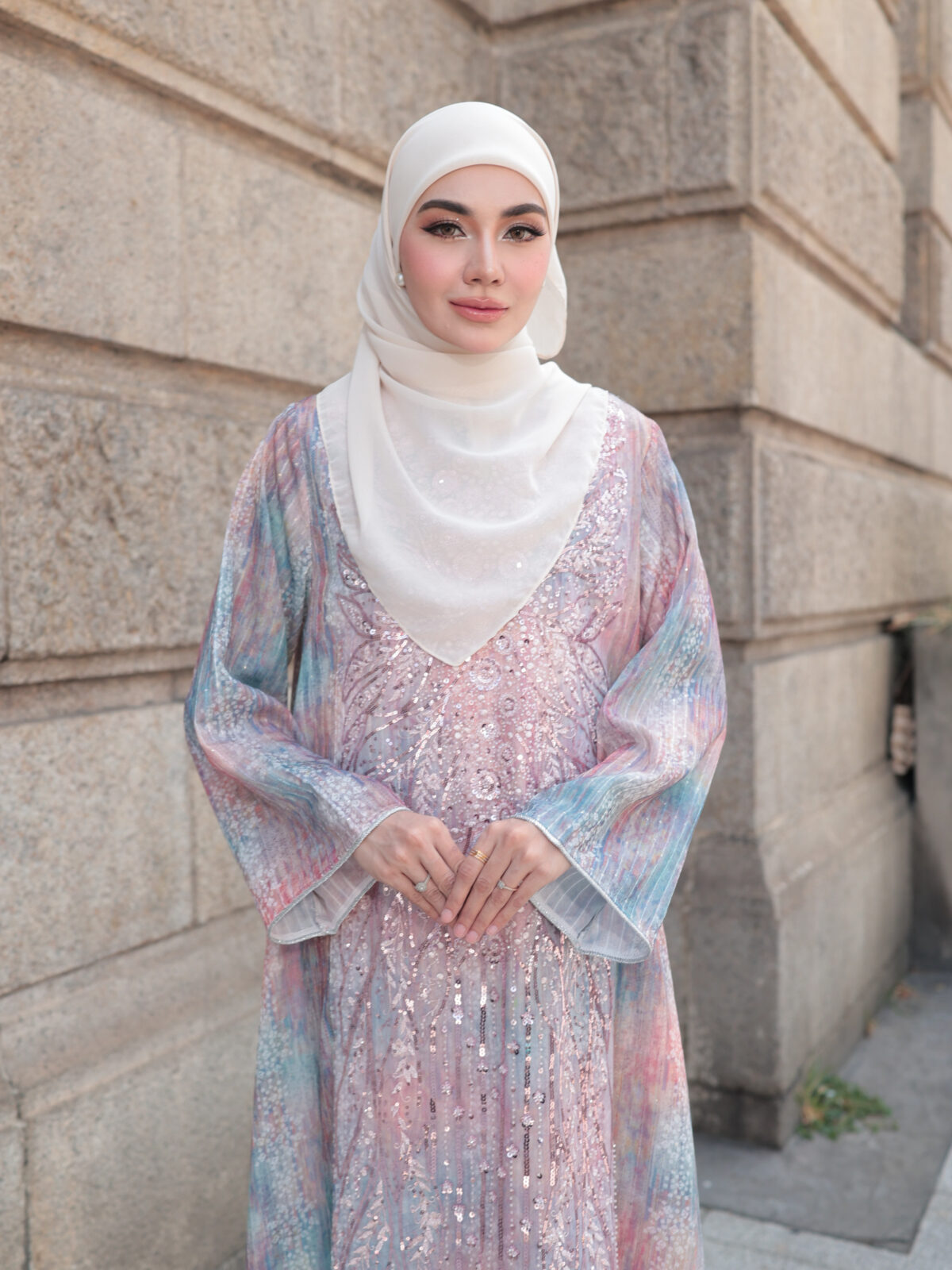 (PRE-ORDER) Aurora Jalabiya – Gradient Pink