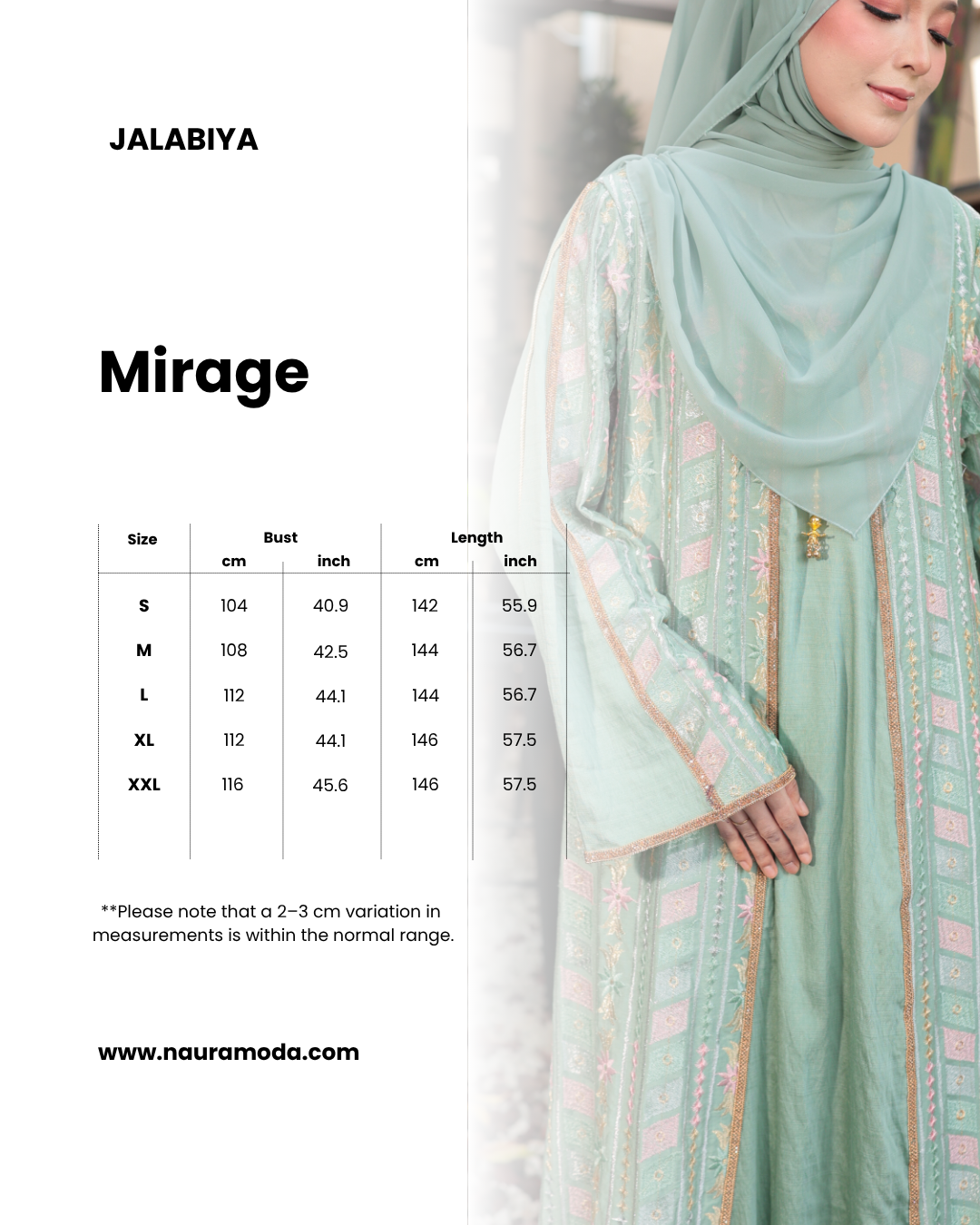 Mirage Jalabiya - Pastel Peach - Image 6