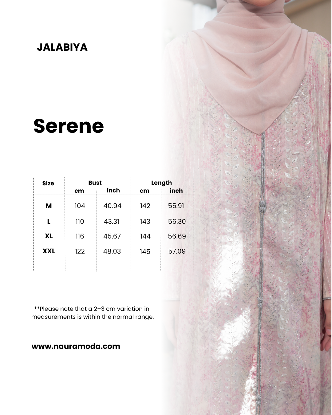 Serene Jalabiya - Pastel Pink - Image 6