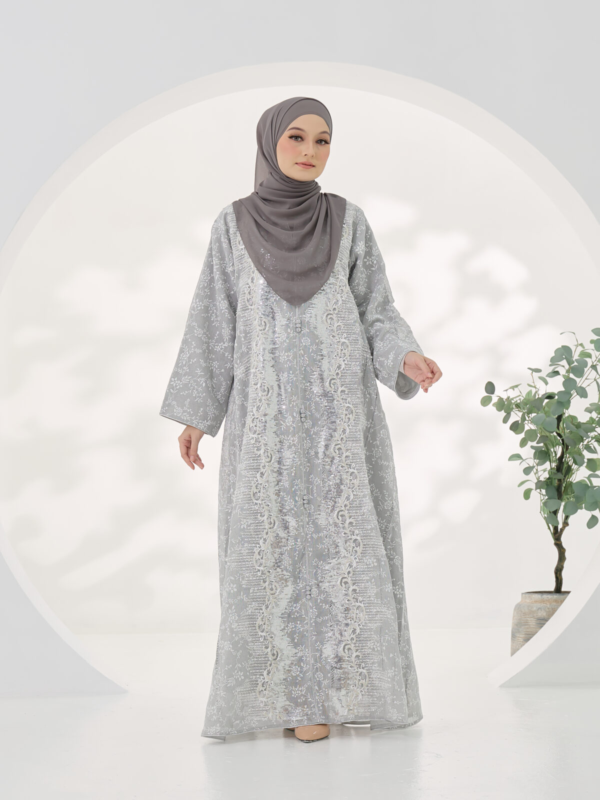 (PRE-ORDER) Imperial Jalabiya – Grey