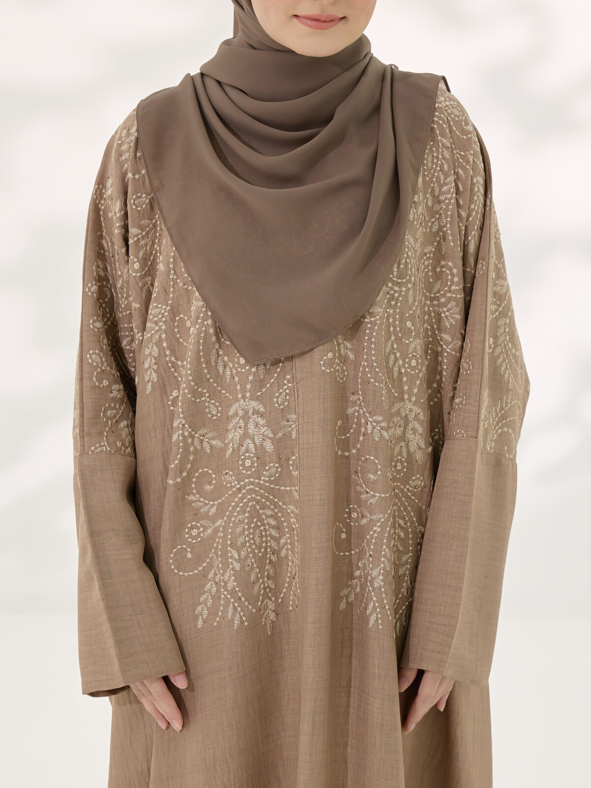 Damask in Camel Brown